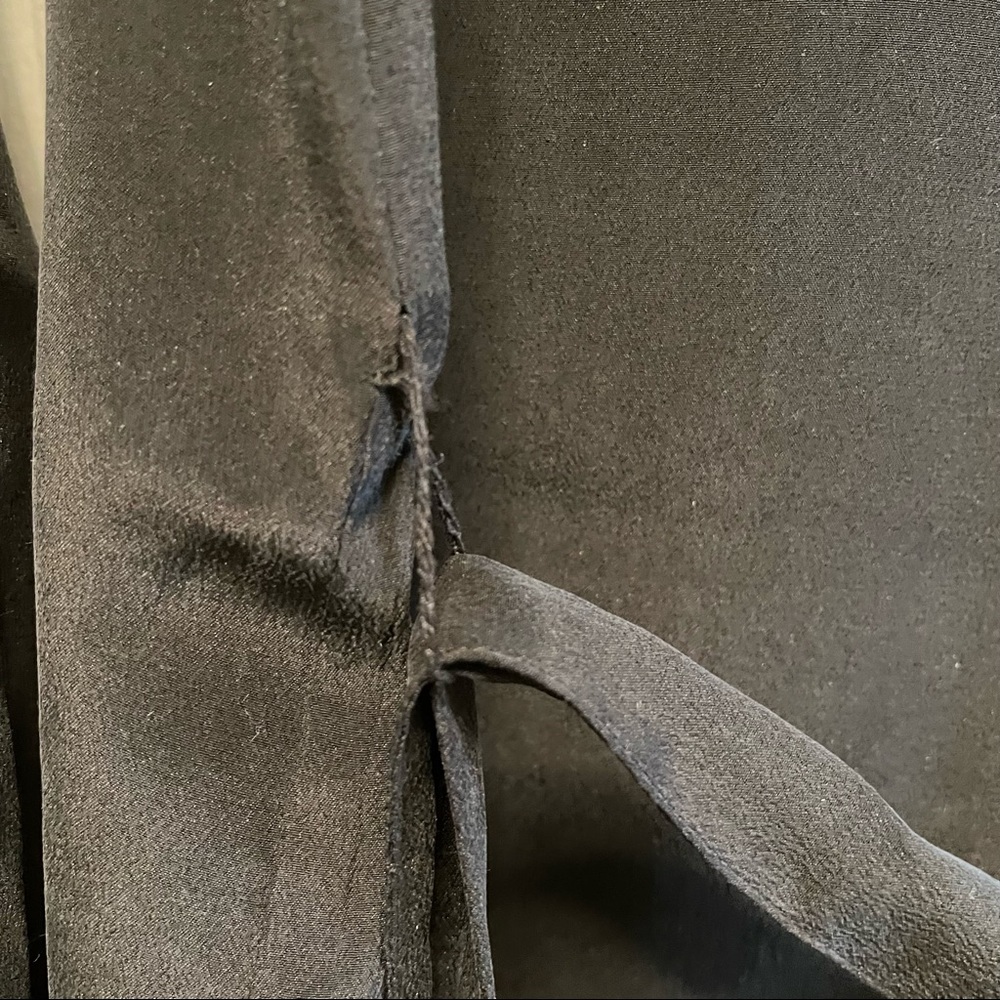 NWOT JOE FRESH Black Silk Long Sleeve Dress - Picture 6 of 6
